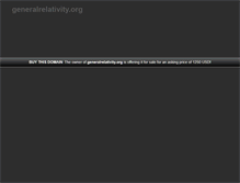 Tablet Screenshot of generalrelativity.org